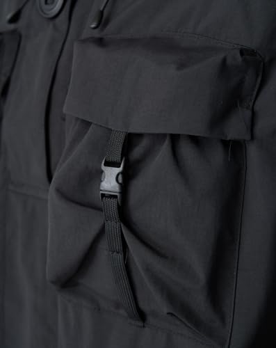 Image of MFCT Men's Techwear Waterproof Windbreaker with Funnel Hoodie