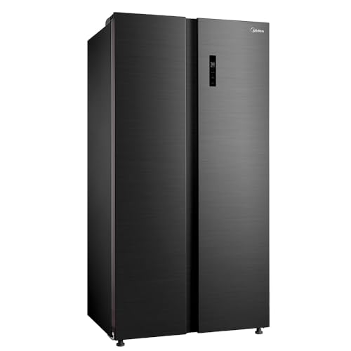 Geladeira Side by Side 511L Inverter Cor Preto Conectada Midea MD-RS710FGD282-220v