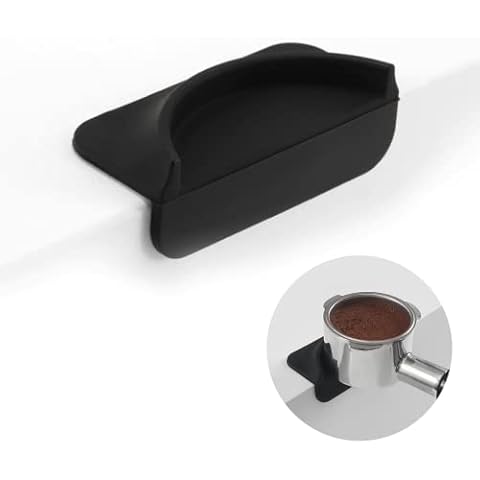 Mini Espresso Tamping Mat, Ompellus Food-grade Silicone Coffee Tamper Mat, Coffee Tamping Pad for Barista Tools, Espresso Accessories for Coffee Bar (Mini Black) Cover