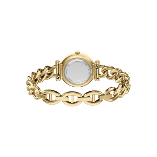 Fossil Carlie Women's 28MM Gold-Tone Stainless Steel Watch, ES5441