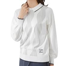 Amazon | [ジュンアンドロペ] ニットプルオーバー ケーブル柄衿