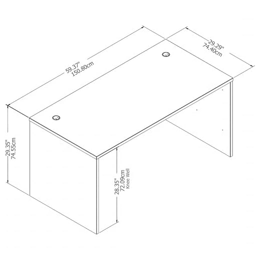 Bush Business Furniture L-Shaped Desk Setup