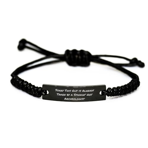 Funny Archeologist Gifts for Men Birthday Unique Rope Bracelets from