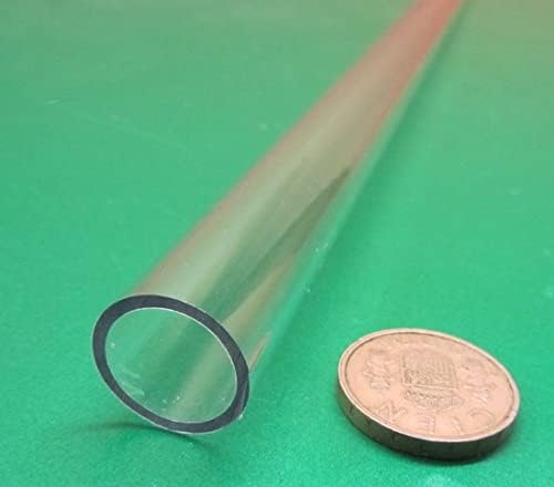 Polycarbonate Round Tube 3/4 inch (.750 inch ) OD x 5/8 inch (.625 inch ) ID x 1/16 inch Wall x 36 inch (More Length Options), Clear (KM-939)