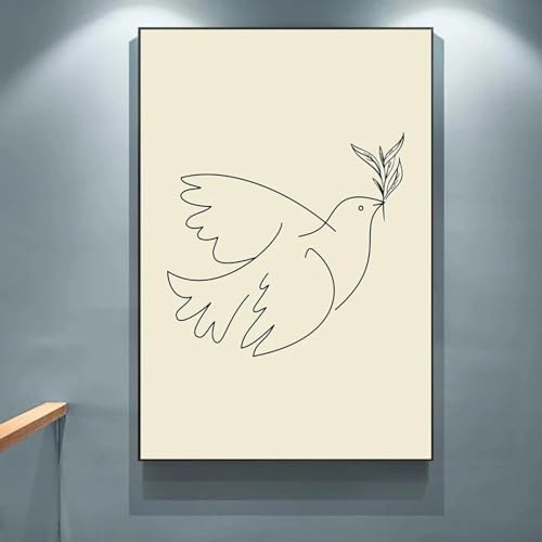 Tableau Picasso colombe de la paix pour créer une ambiance zen dans votre salon moderne