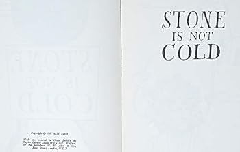 Hardcover Stone is not cold Book