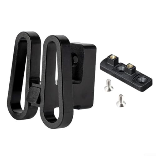 Soporte para bolsa de bicicleta para bicicletas plegables, bloque de transporte frontal compatible con Brompton y DAHON con montaje de tornillo estable y liberación rápida (negro)