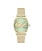 Produktbild Lacoste Uhr mit DREI-Zeiger-Quarzwerk für Damen Kollektion CROCODELLE mit Goldfarben Edelstahl-Mesh-Gliederarmband - 2001417