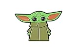 Star Wars Toynk Exclusive Enamel Lapel Pin - The Mandalorian Cartoon Child Baby Yoda Ears Up Collectible Badge for Backpacks, Clothes, Bags, Jackets, Hat Accessories