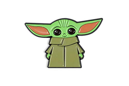Star Wars Toynk Exclusive Enamel Lapel Pin - The Mandalorian Cartoon Child Baby Yoda Ears Up Collectible Badge for Backpacks, Clothes, Bags, Jackets, Hat Accessories