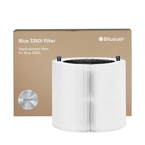 Blueair Original HEPASilent Ersatzfilter für Blue 3350i Luftreiniger - Entfernt 99,97% der Pollen, Staub, Tierschuppen, Schimmel, Bakterien und Viren Aktivkohle reduziert VOCs, Gerüche, Chemikalien