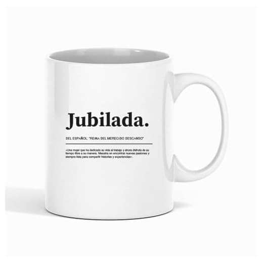 Taza Frase Definición Jubilada Regalo Familia Taza de Cerámica regalos originales (jubilada)