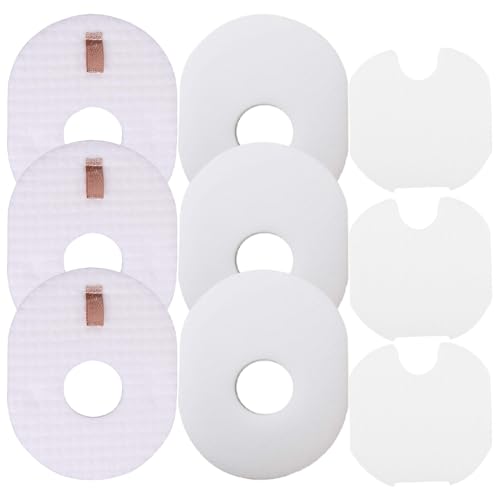 Dttery 3 Post + 3 Foam & Felt Filters Kit Replacement for Shark Rocket Ultra-Light Vacuum HV292, HV300, HV300W, HV301, HV302, HV303, HV305, HV308, HV310, UV450 Part XFFV300