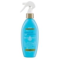OGX Argan Oil of Morocco Heat Protection Spray pflegendes Hitzeschutzspray mit Arganöl für trockenes, strapaziertes Haar, 177 ml