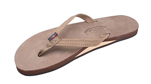 Image of Rainbow Sandals Women's Single Layer Leather Sandal Narrow Strap