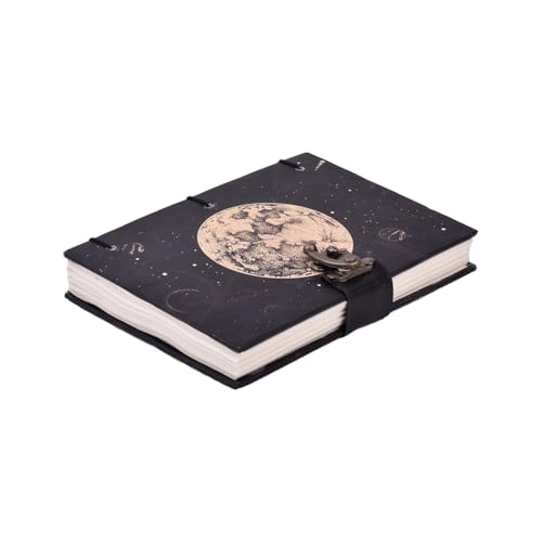 Image of Moon Phase Journal with Pen, Black Hardcover