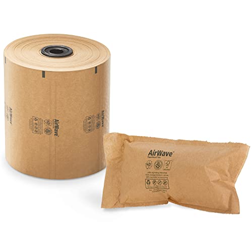 IDL Packaging PaperWave-7.1 Plastic-Free Air Pillows for Packaging, 8" Wide