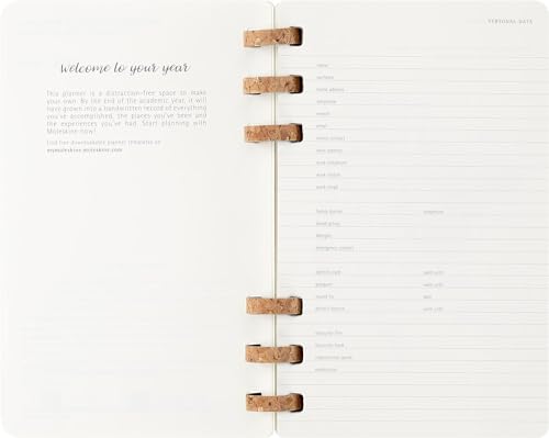 Agenda semanal y mensual Moleskine 2025 de tapa blanda 15x21 cm para planificar examenes sin estres 6
