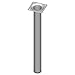 Price comparison product image Element System 18133-00267 Tubular Steel Leg L 300 mm Ø 30 mm, White aluminum (Light gray), 4 pieces