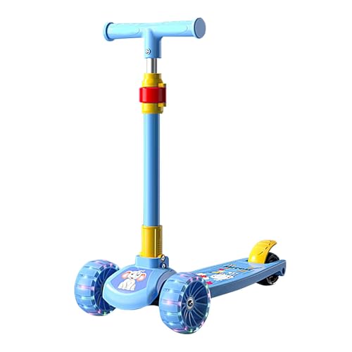 Patinete para niños - Patinete plegable para niños ajustable | Patinete plegable para niños | Patinete para niños ajustable con freno de pie | Scooter de ciclismo al aire libre pe