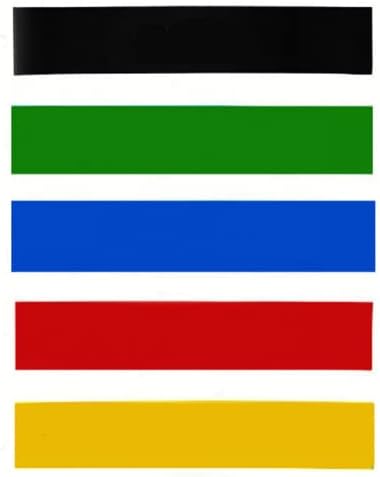 Miniatura 6 de FLEXFITNESS - Juego de 5 bandas de resistencia para mujeres y hombres, bandas de yoga, entrenamientos de movilidad, gimnasios, calentamiento,