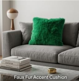 Image of Prokart Soft Faux Fur Fabric Cloth - 60 Inch Wide Pana | Fur Fabric Decorative Cloth for Crafting Soft Toys, Fancy Dress, Baby Photoshoot, Wedding Mandap & Party Decor (Green, 5 Mtr)