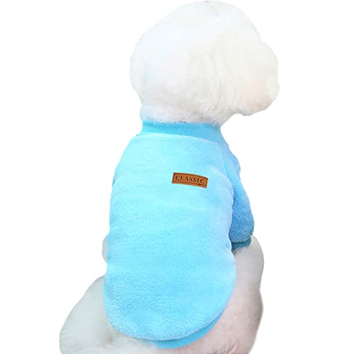 Image of Dog Sweaters for Small Dogs, Soft Fleece Puppy Clothes, Warm Winter Coat