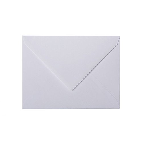 Lote de sobres para correo (100 unidades, 140 x 190 mm, con solapa triangular, 120 g), color lila y azul