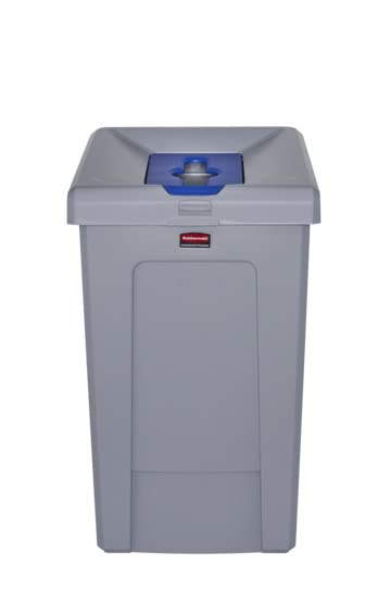 Miniatura 4 de Rubbermaid Productos comerciales Slim Jim - Estación de reciclaje mixta de 1 corriente, latakitestación, 33 GAL, para cocinasaulasoficinasparte