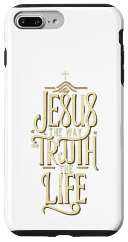 Jesus The Way Truth Life �����̈�� �L���X�g���̗�q�M�t�g �X�}�z�P�[�X iPhone 7 Plus/8 Plus �p