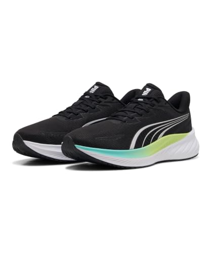 PUMA Erwachsene Pounce Lite 2 Laufschuhe 38, Black Intense Mint Sunny Lime Green – Ansicht 2