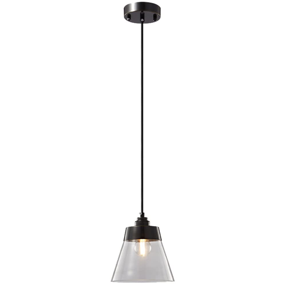 E27 Tout en cuivre Nordic Kitchen Island Lampe à suspension en verre à tête unique Simple Moderne Chambre Chevet Lampe suspendue Restaurant Bar Café Plafond Lustre Ligne de suspension réglable It's so