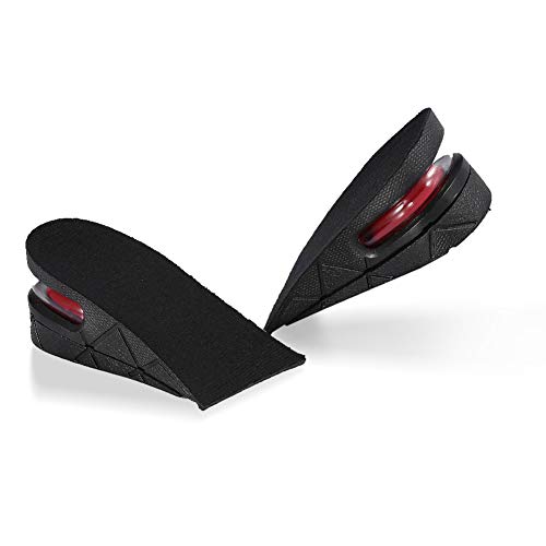 Meia palmilha 5 cm de altura palmilhas para sapatos de levantamento de ar invisível para sapatos de