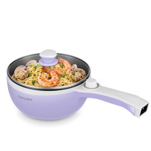 Dezin Hot Pot Electric, 1.5L Non-Stick Portable...