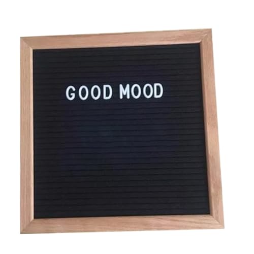 Tablero de letras de fieltro, soporte de letrero de mensaje intercambiable para exhibición en el hogar, aula y negocios/10x10 pulgadas