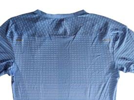 Nike Mens Dri-Fit Crew Neck Running Training Long Sleeve Shirt L Blue #TOP1