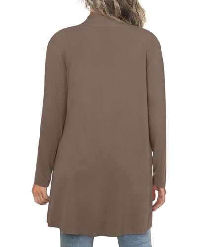 Image of Anymiss Womens Long Cardigans Spring Lightweight Jackets S-2XL Knit Kimono