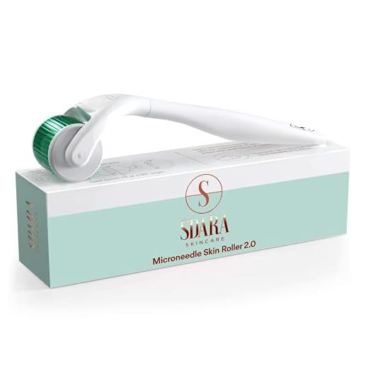 Sdara Skincare Derma Roller Version 2.0-0.25 mm Microneedle Roller for Face w/ 192 Stainless Steel Micro Needles, Storage Case Included