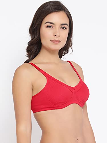 Image of Macrowoman W-Series Nine to Five Bra for Women in Cotton Poly Fabric, Seamless Wire-Free Full Coverage for Daily Comfort & Support