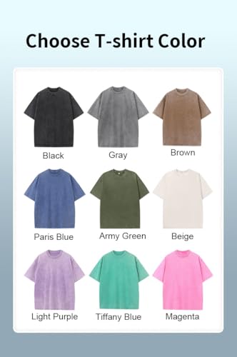 COOZEBRA Vintage Acid Wash T Shirts for Men Women, Custom T Shirts Design Your Own, Personalized T Shirts Front and Back2