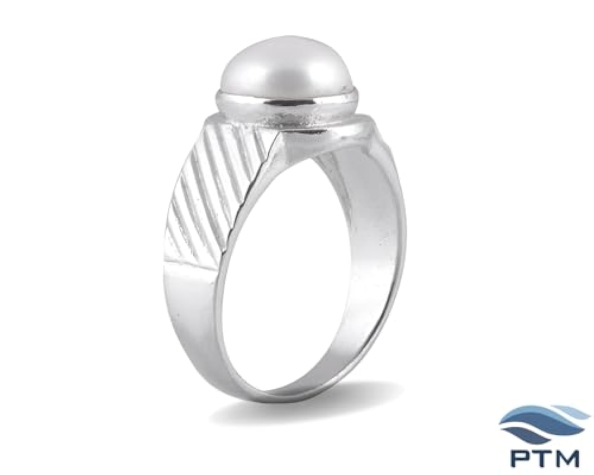 Women's 925 Sterling Silver Pearl Adjustable Ring, Astrological Gemstone