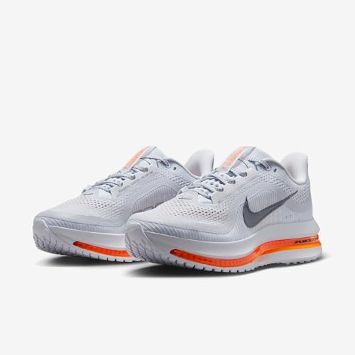 Image of Nike Pegasus Premium Women's Road Running Shoes (HQ2593-001, Football Grey /Total Orange /Summit White /Multi-Color) Size 8.5 | Football Grey /Total Orange /Summit White /Multi-Color, HQ2593-001