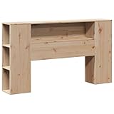 【Cadre stable et durable :】 le bois de pin massif est connu pour sa résistance et sa durabilité. Ses grains droits et ses nœuds distinctifs contribuent à son charme rustique.