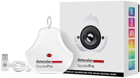 Datacolor SpyderPro - Calibración de Monitor Hasta 12000nits, Cap...