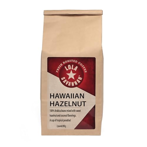 Lola Savannah Hawaiian Hazelnut Whole Bean Caffeinated Coffee, 2lb