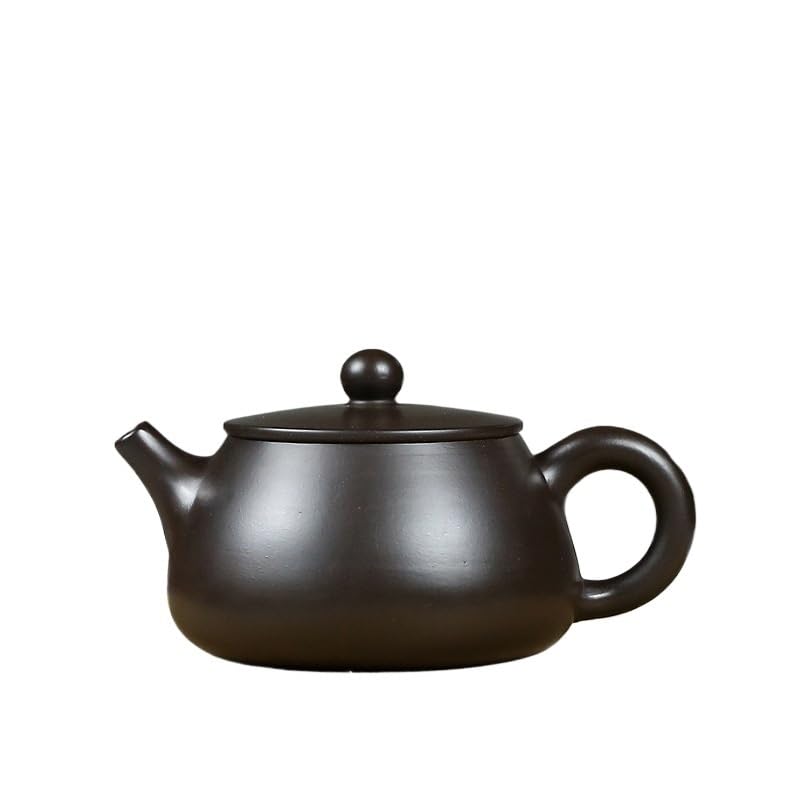 Dzbanek do herbaty ziołowej 200 ml, fioletowy, retro, czajniczek, surowa ruda, czarny, błoto Zhu, czajnik z zaparzaczem, chiński zestaw do herbaty Zisha, herbata liściasta, zaparzacz