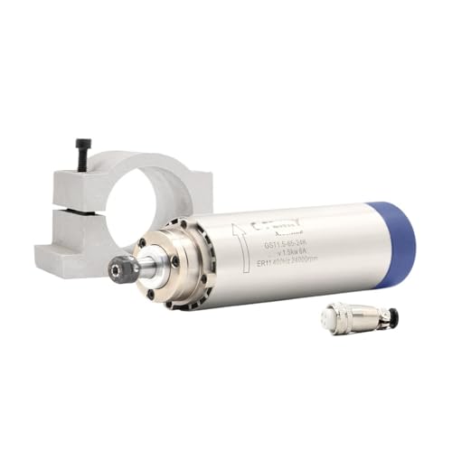 Broche refroidie par air 1.5kW 220V 24000tr/min ER11 moteur CNC avec support 65mm