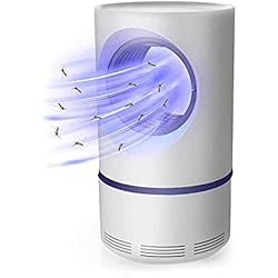 Lamparas Ventilador Jardin KATELUO lámpara de Mosquitos,Repelente de Mosquitos,USB lampara UV Mudo,Eficiente Adecuado para como dormitorios y Salas de