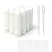 zison 12 Sets Essential Oil Aromatherapy Tubes Inhaler Sticks Blank Nasal Inhalers( 12 Complete Sticks) + 2 Polyethylene Pipette Droppers