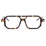 JOVAKIT Fashion Square Blue Light Glasses for Men Women Square Aviator Glasses Style Computer Eyeglasses Anti Eyestrain - Image 2